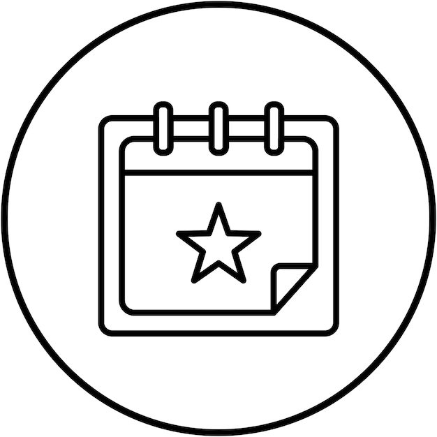 El icono del vector de eventos se puede usar para el conjunto de iconos de hora y fecha