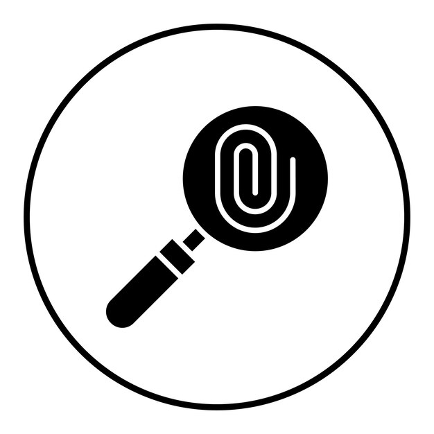 El icono del vector de evidencia se puede usar para el conjunto de iconos de la policía