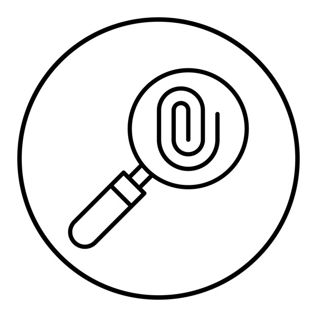El icono del vector de evidencia se puede usar para el conjunto de iconos de la policía