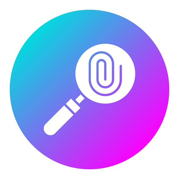 El icono del vector de evidencia se puede usar para el conjunto de iconos de la policía