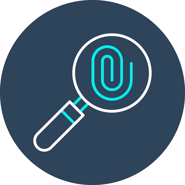 El icono del vector de evidencia se puede usar para el conjunto de iconos de la policía