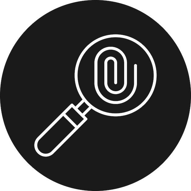 El icono del vector de evidencia se puede usar para el conjunto de iconos de la policía