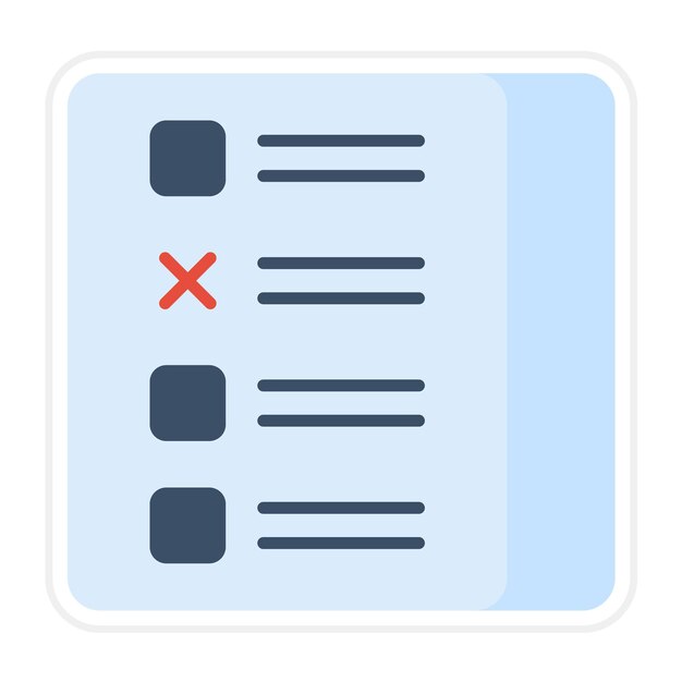 El icono del vector de examen se puede utilizar para el conjunto de iconos de aprendizaje