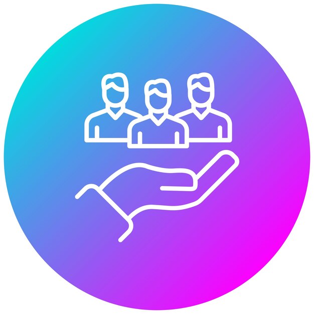 El icono del vector de excelencia del equipo se puede utilizar para el conjunto de iconos de trabajo en equipo
