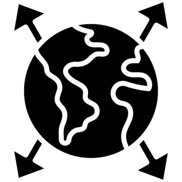 El icono del vector de expansión se puede utilizar para el conjunto de iconos de Business Analytics