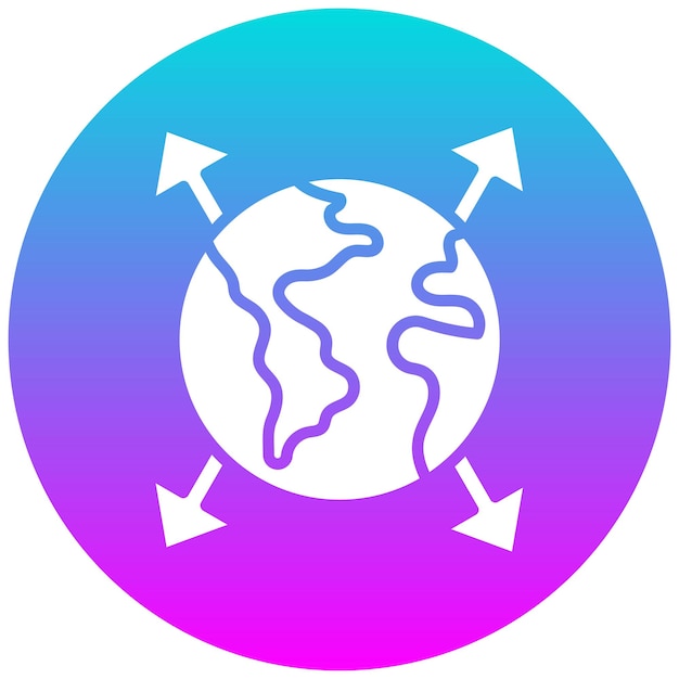 El icono del vector de expansión se puede utilizar para el conjunto de iconos de Business Analytics