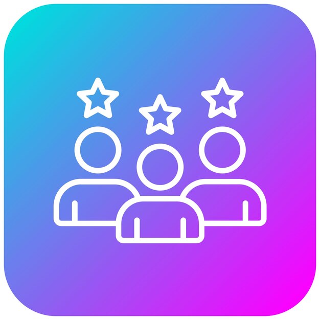 El icono del vector de experiencia del cliente se puede utilizar para el conjunto de iconos de Business Analytics