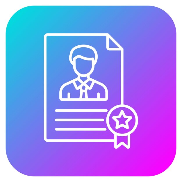 El icono del vector de experiencia se puede utilizar para el conjunto de iconos de recursos humanos