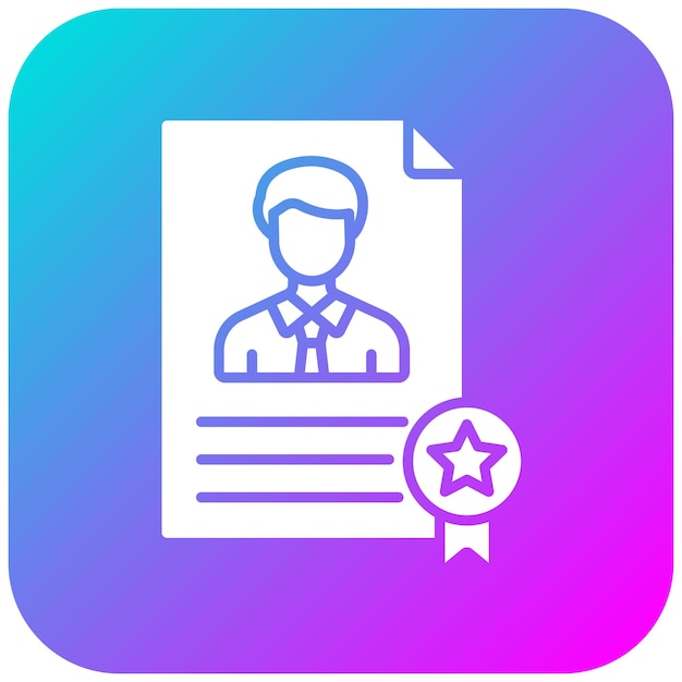 El icono del vector de experiencia se puede utilizar para el conjunto de iconos de recursos humanos