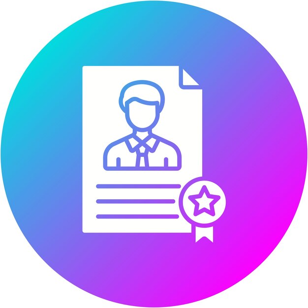 El icono del vector de experiencia se puede utilizar para el conjunto de iconos de recursos humanos