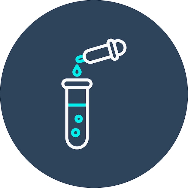 El icono del vector de experimento se puede utilizar para el conjunto de iconos de química