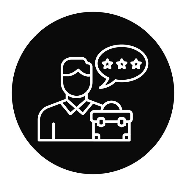 El icono del vector de expertos en carreras se puede utilizar para el conjunto de iconos de búsqueda de empleo
