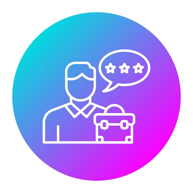 El icono del vector de expertos en carreras se puede utilizar para el conjunto de iconos de búsqueda de empleo