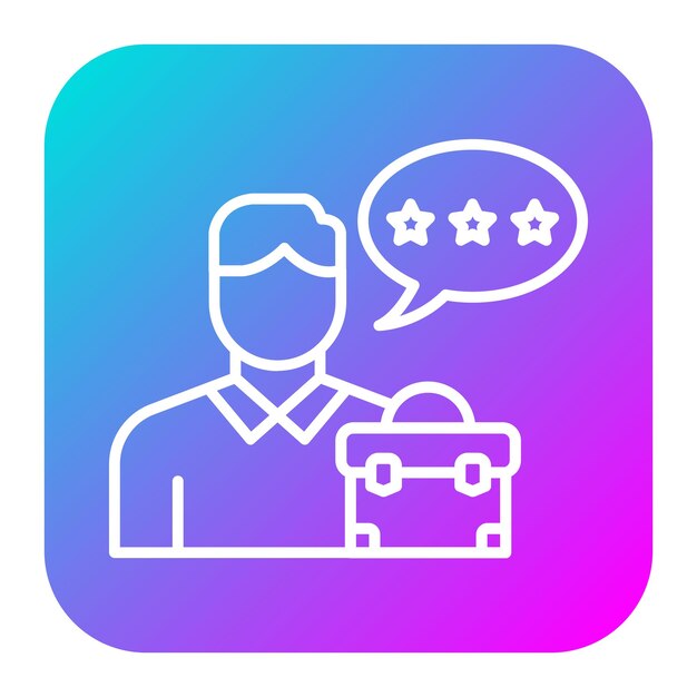 El icono del vector de expertos en carreras se puede utilizar para el conjunto de iconos de búsqueda de empleo