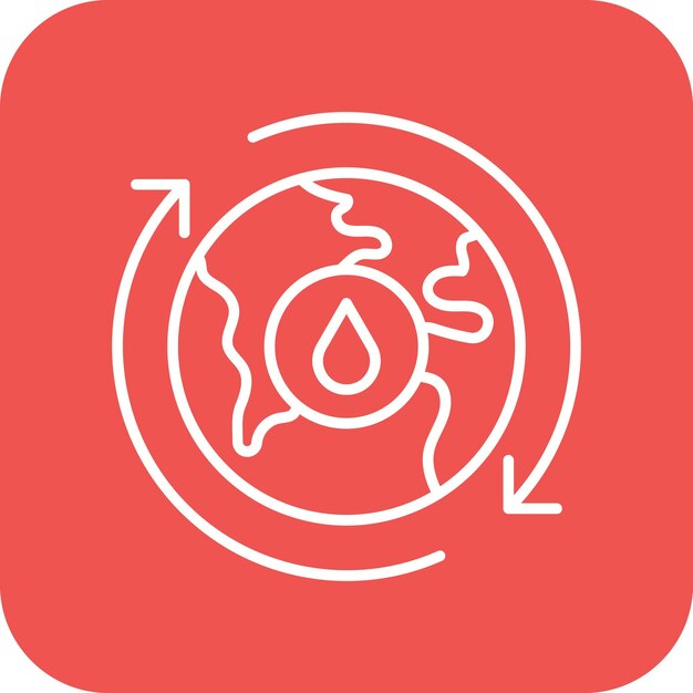 El icono del vector de exploración de petróleo se puede utilizar para el conjunto de iconos de la industria de la gasolina