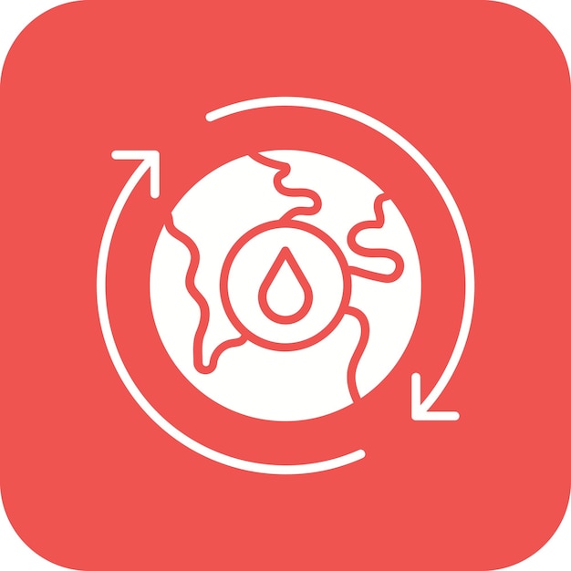El icono del vector de exploración de petróleo se puede utilizar para el conjunto de iconos de la industria de la gasolina
