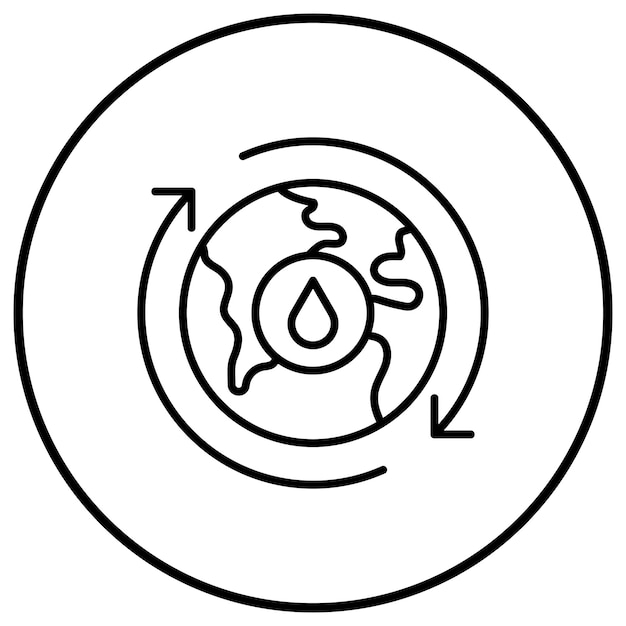 El icono del vector de exploración de petróleo se puede utilizar para el conjunto de iconos de la industria de la gasolina