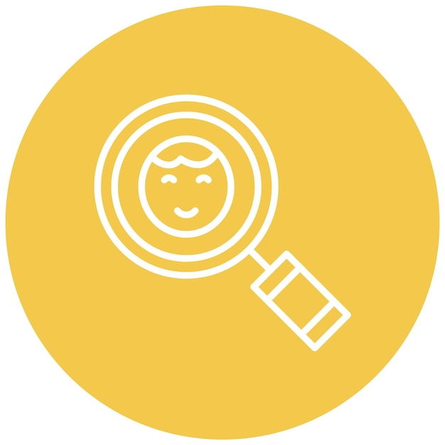 El icono del vector de exploración se puede utilizar para el conjunto de iconos de adopción de niños