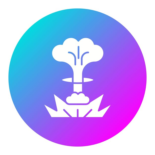 El icono del vector de explosión se puede usar para el conjunto de iconos militares