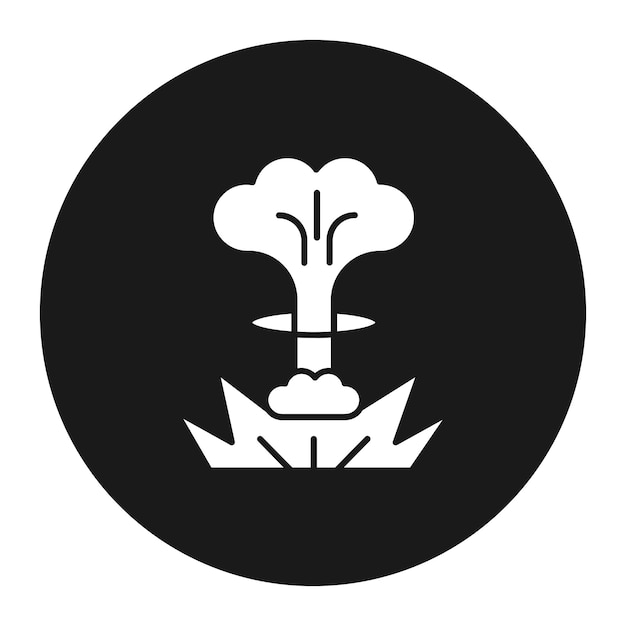 El icono del vector de explosión se puede usar para el conjunto de iconos militares