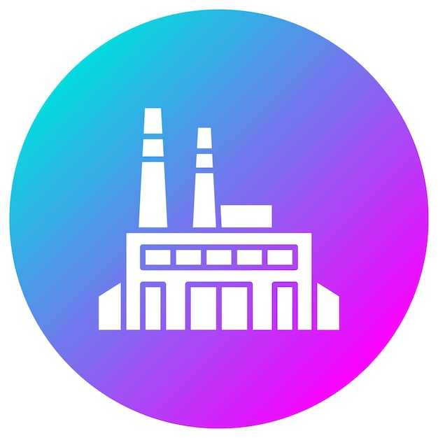 El icono del vector de fábrica se puede utilizar para el conjunto de iconos de bienes raíces