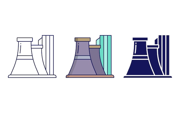 Icono de vector de fábrica