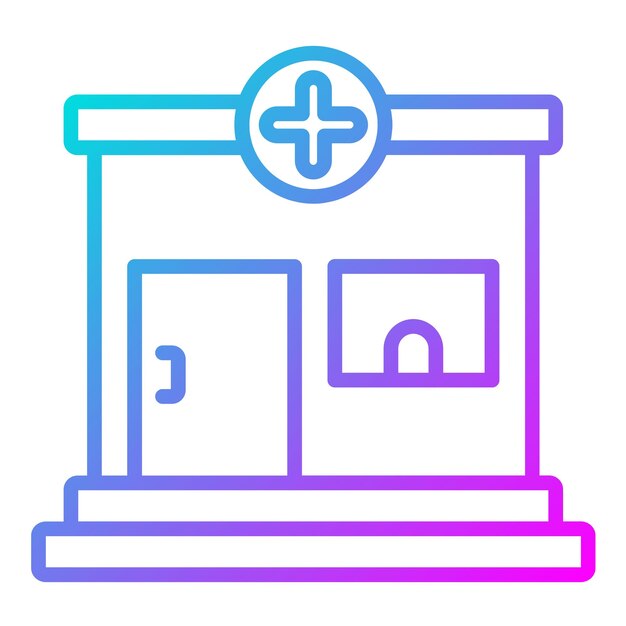 El icono del vector de la farmacia se puede utilizar para el conjunto de iconos de Medicina I