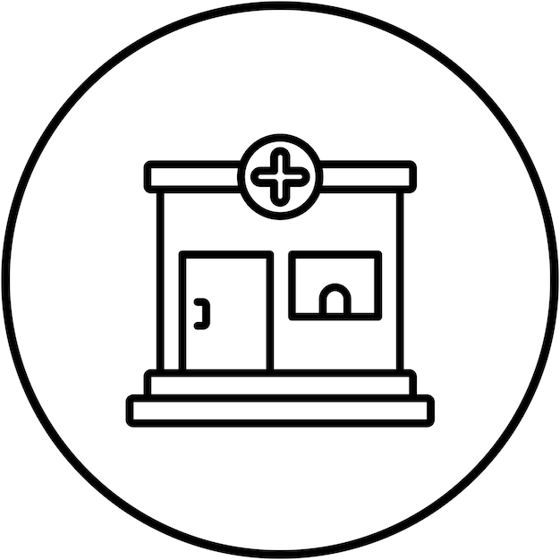 El icono del vector de la farmacia se puede utilizar para el conjunto de iconos de Medicina I