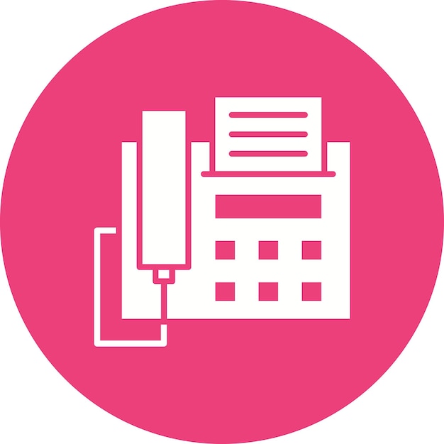 El icono del vector de fax se puede utilizar para el conjunto de iconos de comunicaciones