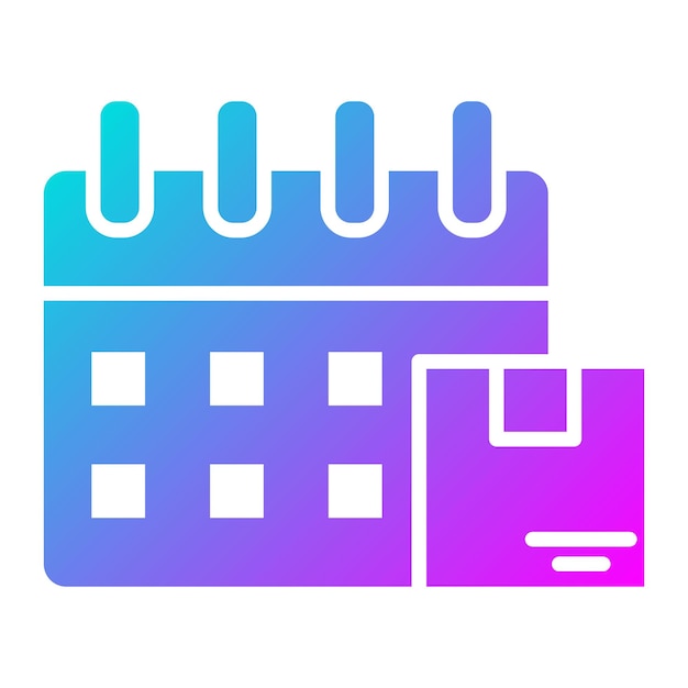 El icono del vector de la fecha de entrega se puede utilizar para el conjunto de iconos del almacén