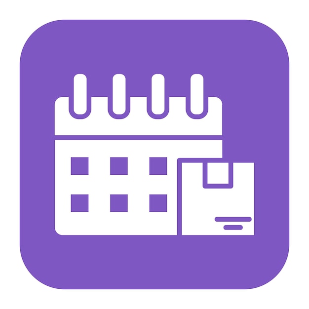 El icono del vector de la fecha de entrega se puede utilizar para el conjunto de iconos del almacén
