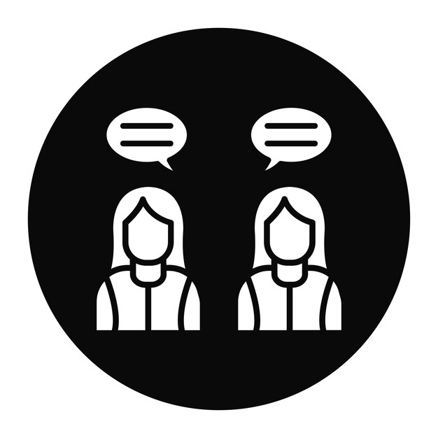 El icono del vector femenino del mentor se puede utilizar para el conjunto de iconos de formación empresarial