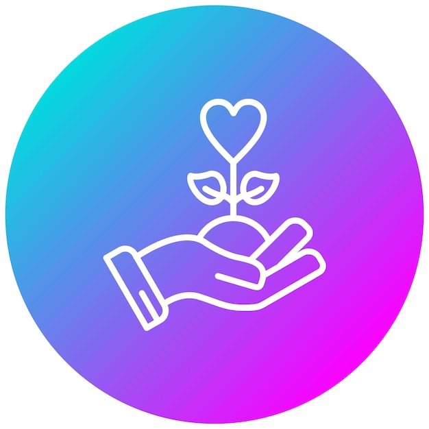 El icono del vector de filantropía se puede usar para el conjunto de iconos de la encuesta