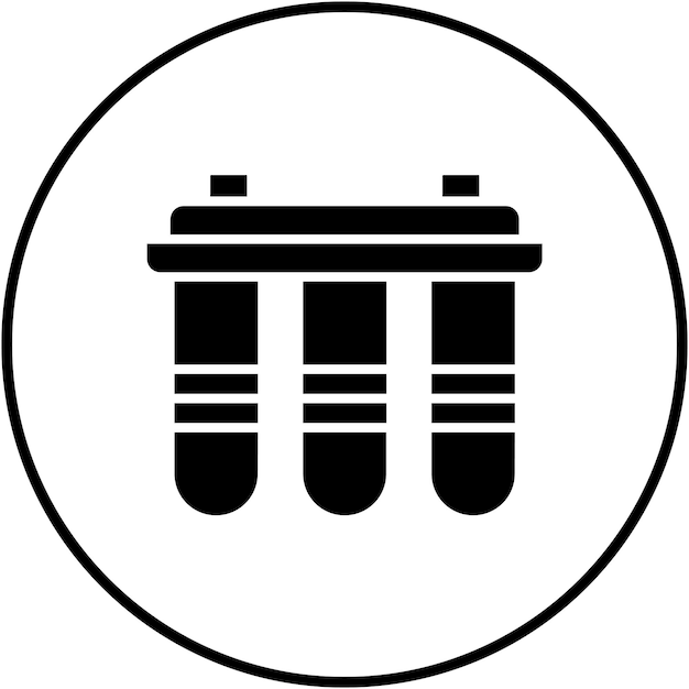 El icono del vector de filtración de agua se puede utilizar para el conjunto de iconos de procesos industriales