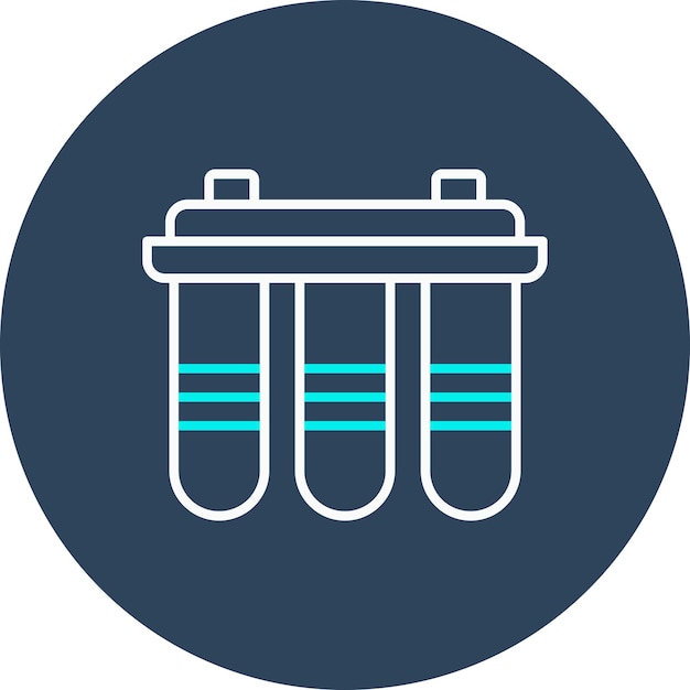 El icono del vector de filtración de agua se puede utilizar para el conjunto de iconos de procesos industriales