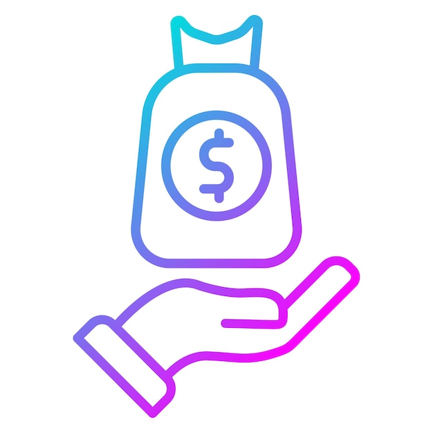 El icono del vector financiero se puede utilizar para el conjunto de iconos de Derechos Humanos
