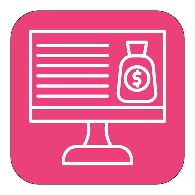 El icono del vector financiero se puede utilizar para el conjunto de iconos de gestión de crisis