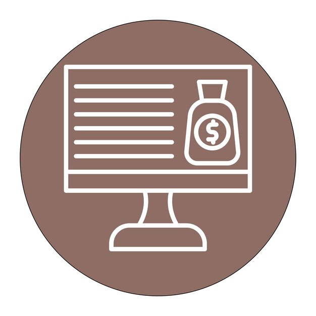 El icono del vector financiero se puede utilizar para el conjunto de iconos de gestión de crisis