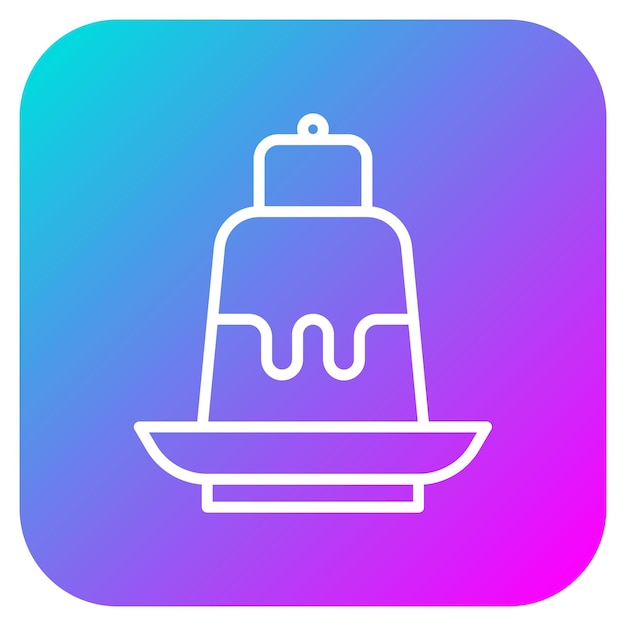 El icono del vector de flanco se puede usar para el conjunto de iconos de cumpleaños
