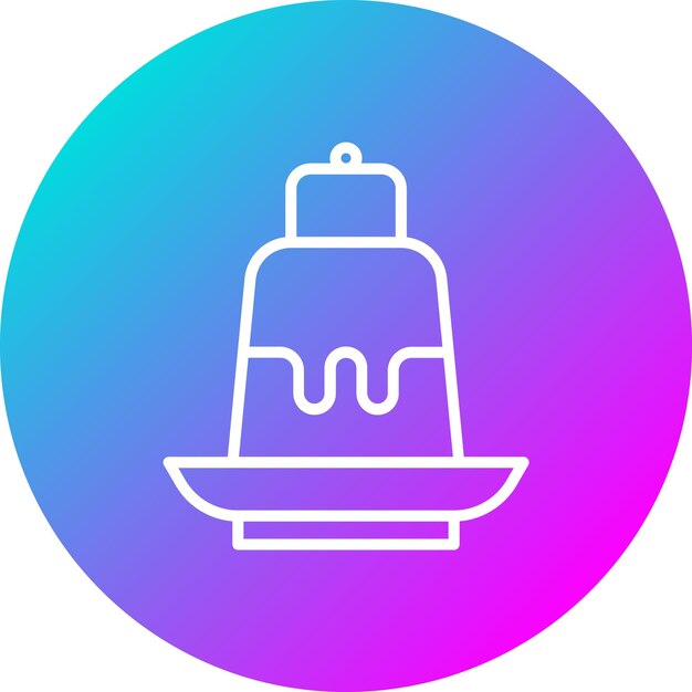 El icono del vector de flanco se puede usar para el conjunto de iconos de cumpleaños