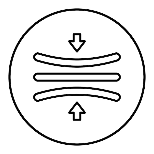 El icono del vector de flexibilidad se puede utilizar para el conjunto de iconos de habilidades para la vida