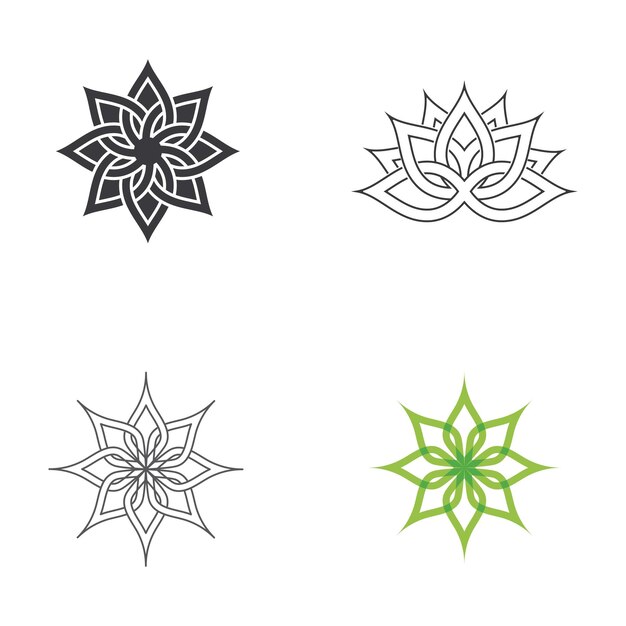 Icono de vector de flor de belleza