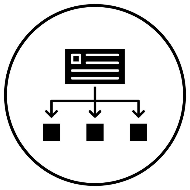 El icono del vector de flujo de trabajo se puede utilizar para el conjunto de iconos de inicio de negocio