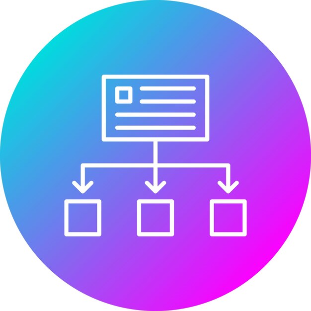 El icono del vector de flujo de trabajo se puede utilizar para el conjunto de iconos de inicio de negocio