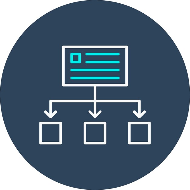 El icono del vector de flujo de trabajo se puede utilizar para el conjunto de iconos de inicio de negocio