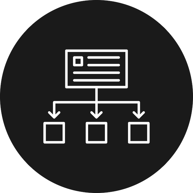 El icono del vector de flujo de trabajo se puede utilizar para el conjunto de iconos de inicio de negocio