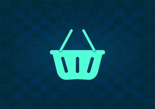 Icono de vector en fondo azul