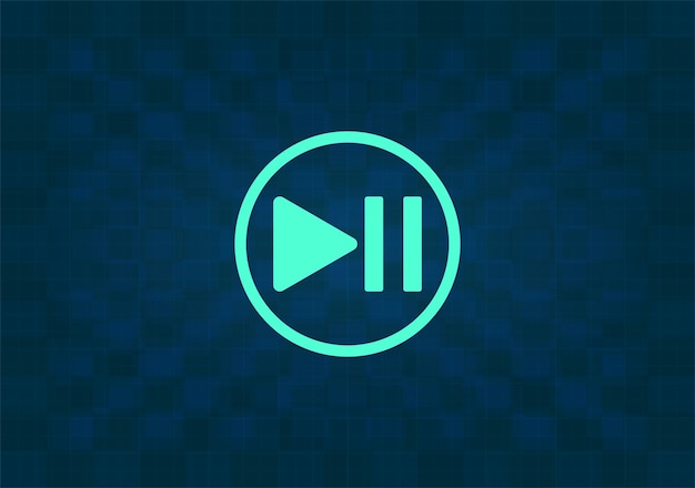 Icono de vector en fondo azul