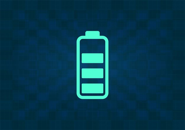 Icono de vector en fondo azul