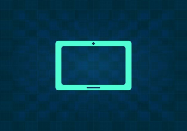 Icono de vector en fondo azul